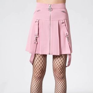 Killstar Pink Suspender Skirt